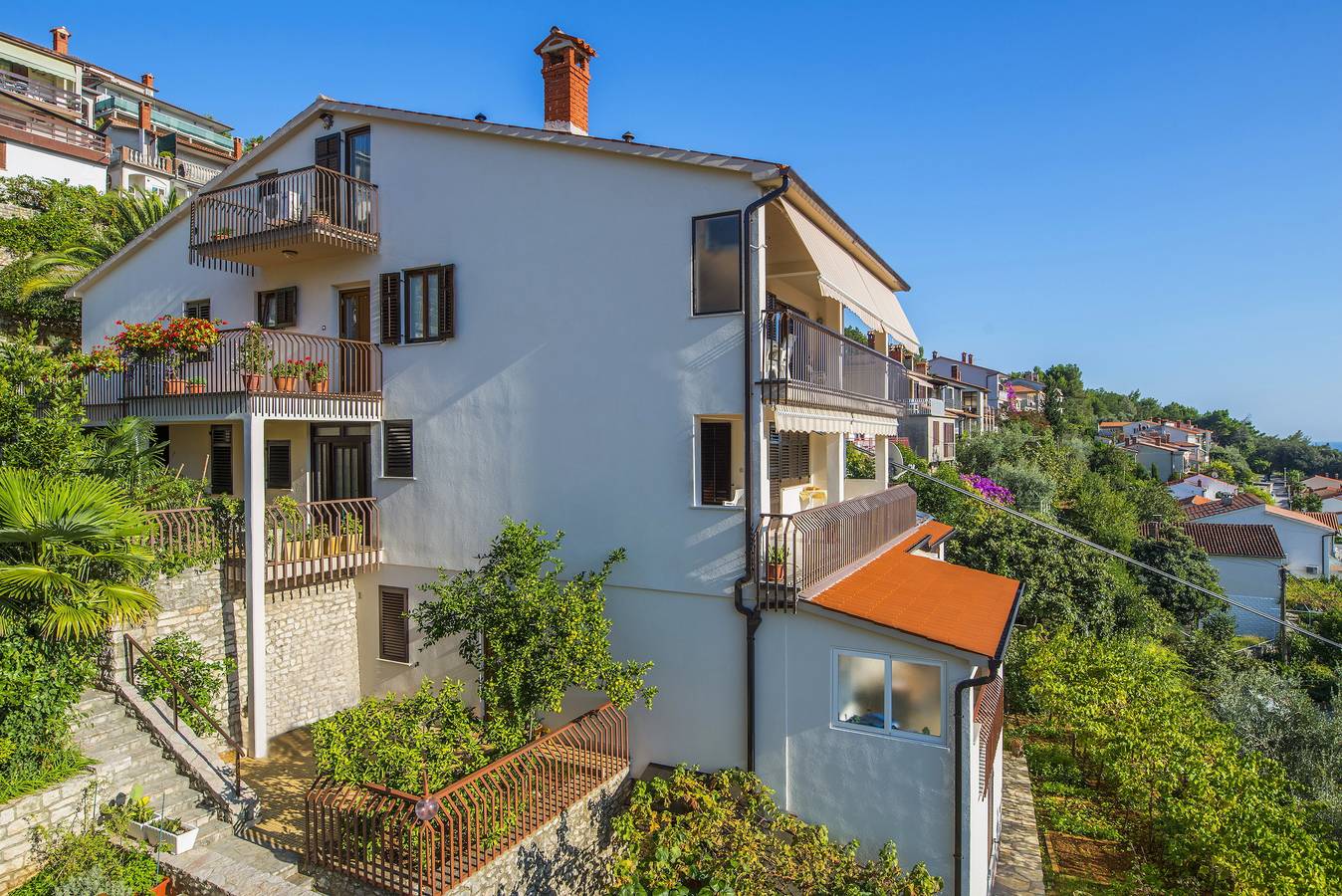 Appartement entier, Appartement de vacances pour 2 personnes avec terrasse in Rabac, Labin-Rabac