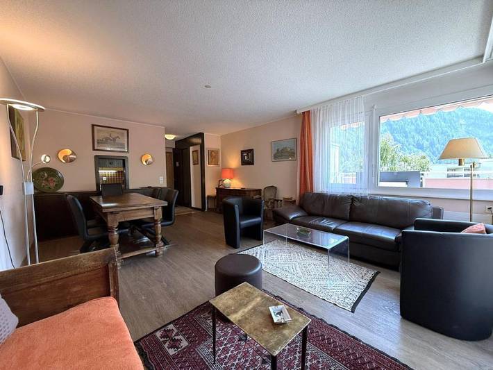 Ferienwohnung für 4 Personen, mit Balkon und Ausblick, kinderfreundlich in Leukerbad