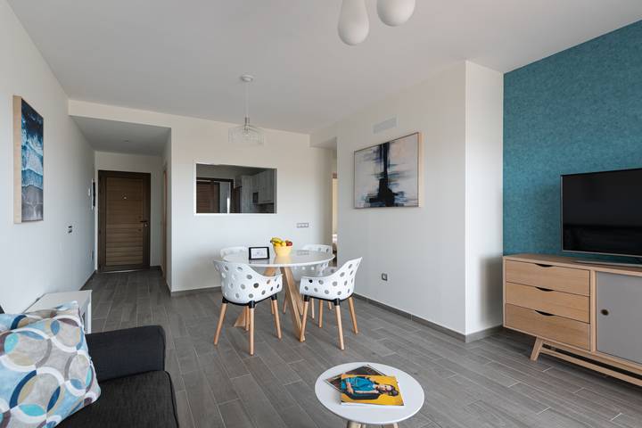 Appartement de vacances pour 4 personnes, avec Balcon et Terrasse ainsi que Piscine et Vue dans Las Salinas