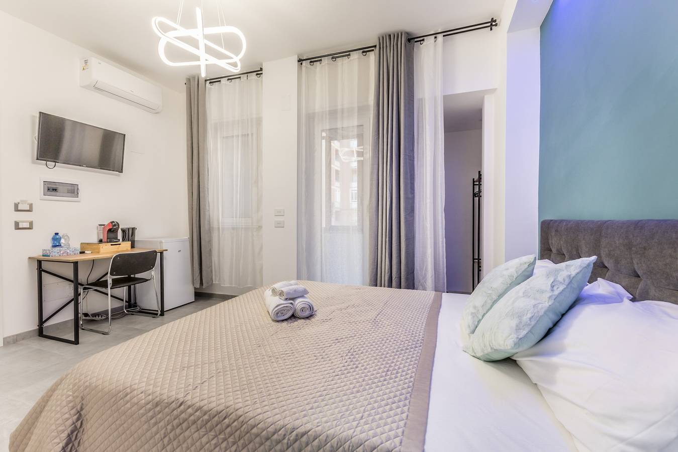 Zimmer 'Gordiani Guest House - Green' mit Balkon, Wlan und Klimaanlage in Rom, Rom Provinz