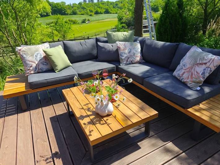 Ferienhaus für 2 Personen, mit Ausblick und Terrasse sowie Garten - 1