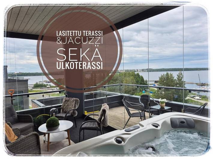 Appartement de vacances pour 10 personnes, avec sauna ainsi que jacuzzi et balcon