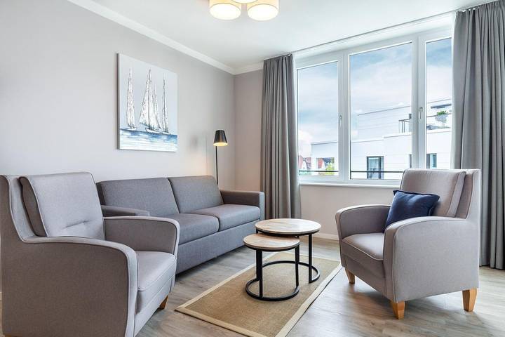 Ferienwohnung für 4 Personen, mit Sauna und Balkon in Travemünde