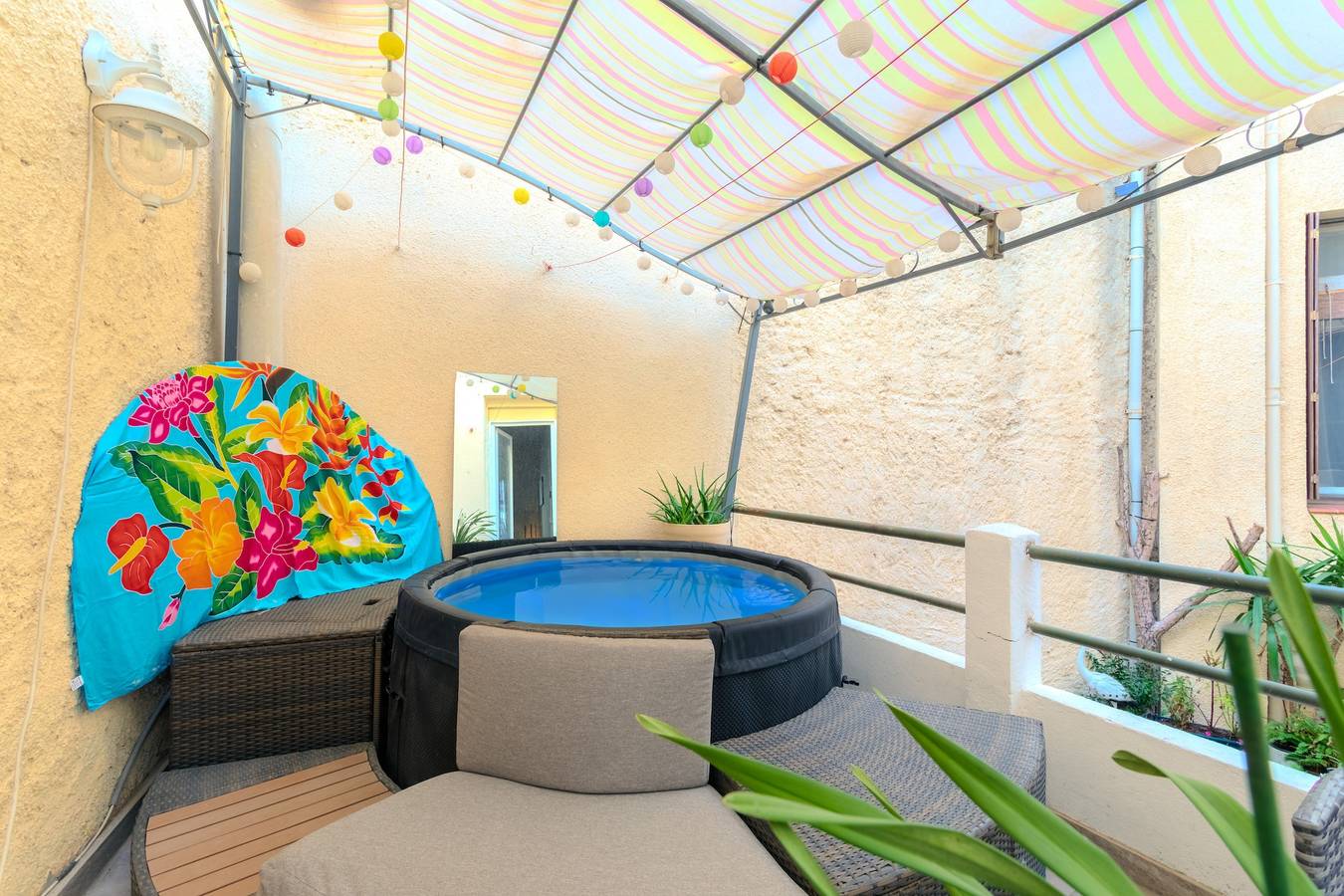 Appartement entier, Appartement 'Esprit Tahiti' avec Wi-Fi in Rivesaltes, Côte méditerranéenne (France)