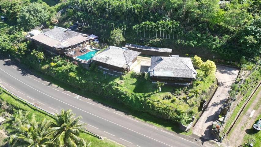 Gîte pour 4 personnes, avec vue sur le lac et vue ainsi que jardin et piscine dans Ha'apiti - 2