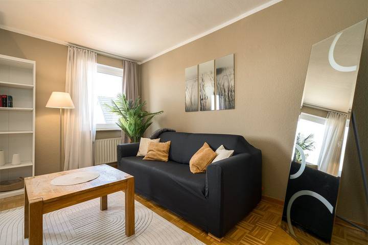 Ferienwohnung für 4 Personen, mit Balkon und Garten sowie Sauna in Mirow