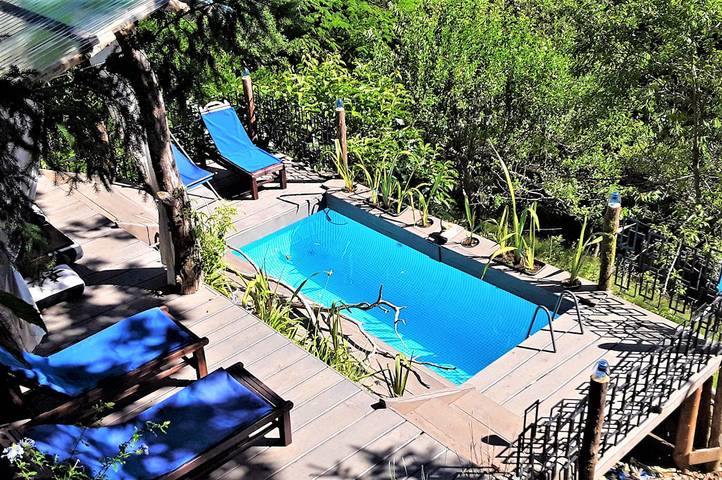 Cabane dans les arbres pour 6 personnes, avec terrasse ainsi que sauna et piscine dans l' Hérault - 4