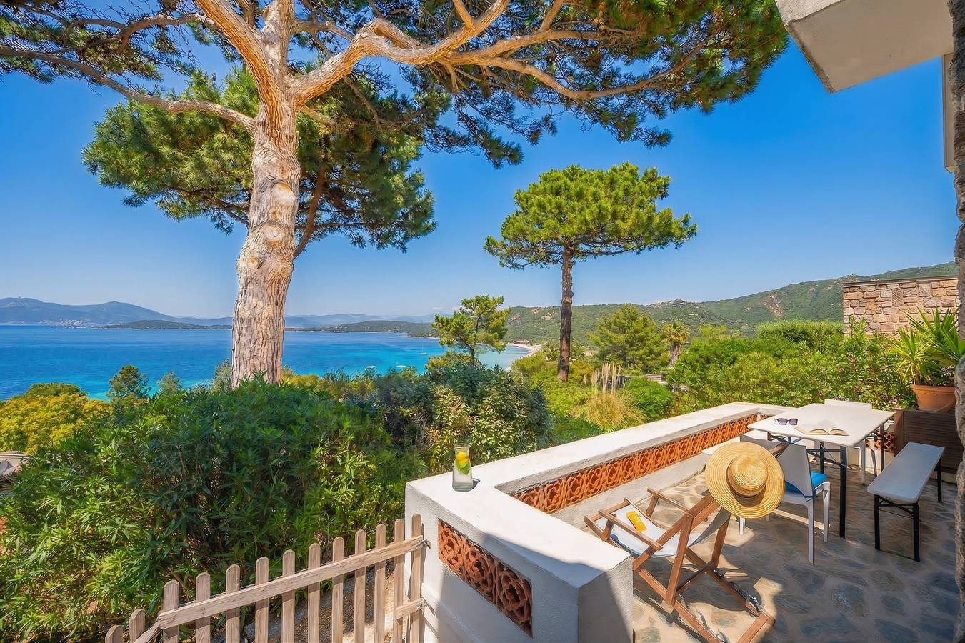 Villa „Aster“ mit Meerblick, Wlan und Klimaanlage in Coti-Chiavari, Ajaccio und Umgebung