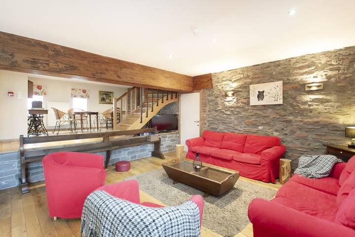 Maison de campagne pour 14 personnes, avec sauna ainsi que jardin et terrasse à Saint-Hubert - 3