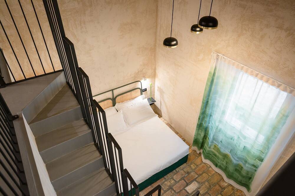 Ognissanti Guesthouse,Marche Region'S Double room with bathroom and a mezzanine with two single beds in Fermo (Dorf), Fermo
