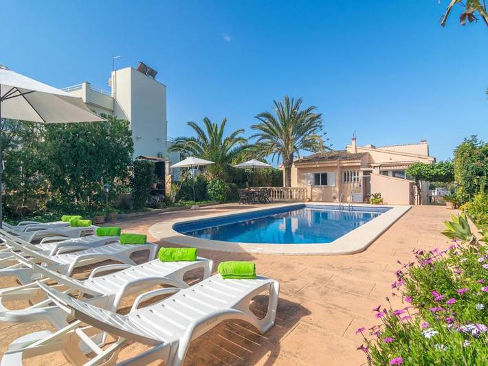 Casa de vacaciones para 6 personas, con Jardín y Piscina en Badia Blava