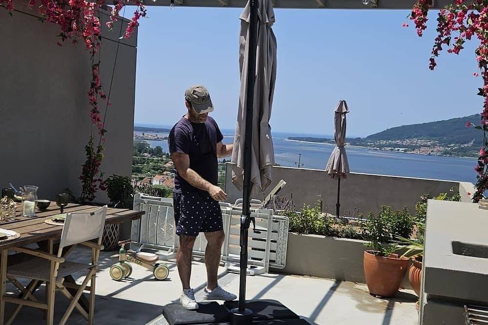 Spektakuläre Aussicht auf den Fluss, das Meer und Spanien. Herrliche Sonnenschicht !! in Seixas, Viana do Castelo Distrikt