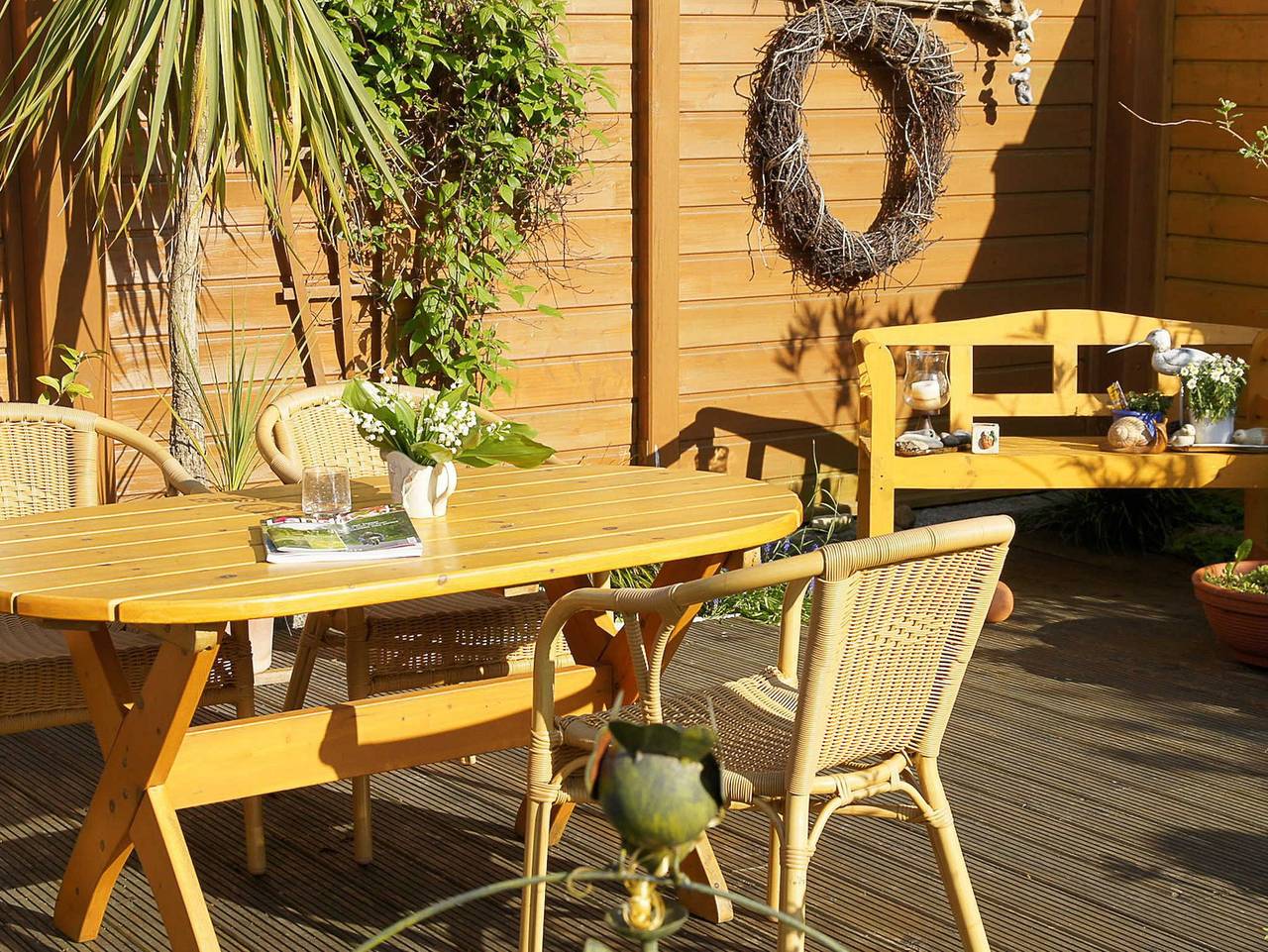 Ganze Ferienwohnung, Stralsund, Fewo Malcher - Stralsund - Fewo mit Terrasse in Langendorf (Lüssow), Lüssow