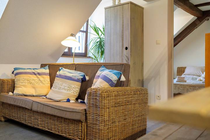 Apartamento entero, Apartamento «Le Bretzel» con vistas a la montaña y Wi-Fi in Ribeauvillé, Parque natural regional de los Ballons des Vosges