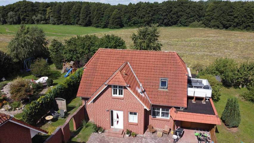 Ferienwohnung für 5 Personen, mit Balkon und Terrasse sowie Garten und Sauna in Kuchelmiß