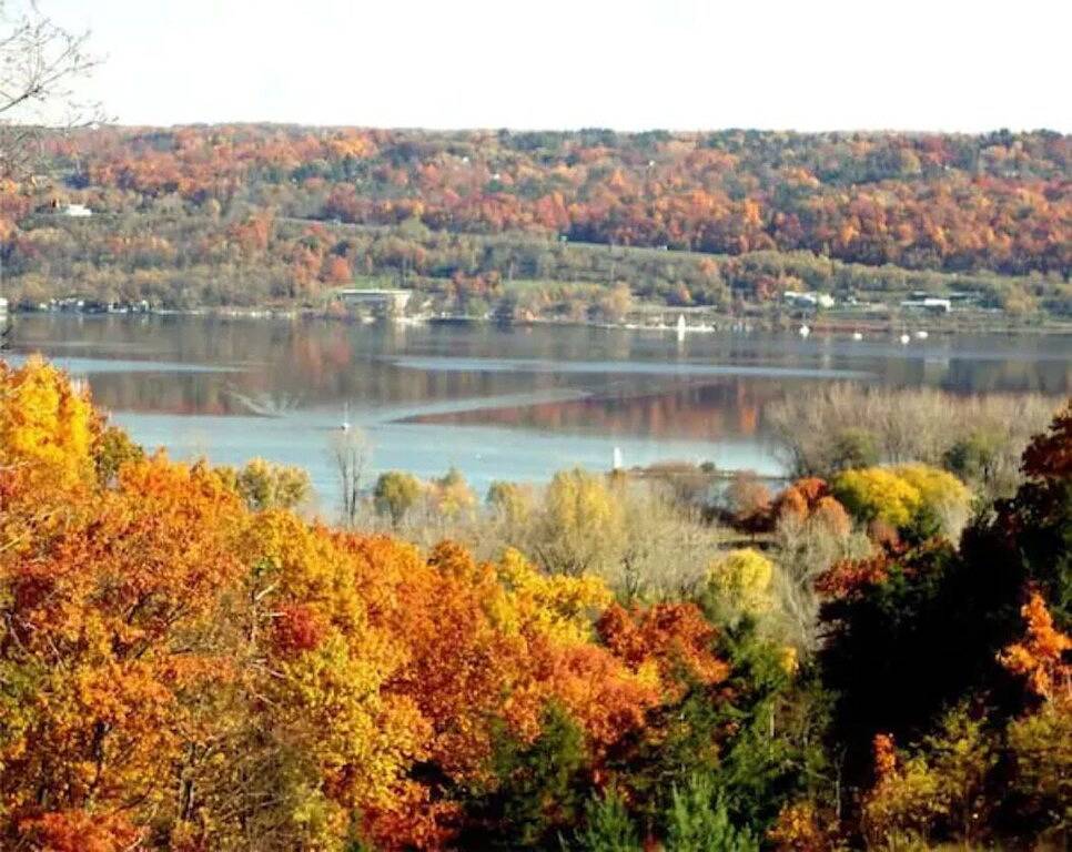 Rustic, Cozy Cottage with Backyard Waterfall and Cayuga Lake Views! in Northwest Ithaca, Cayuga Lake