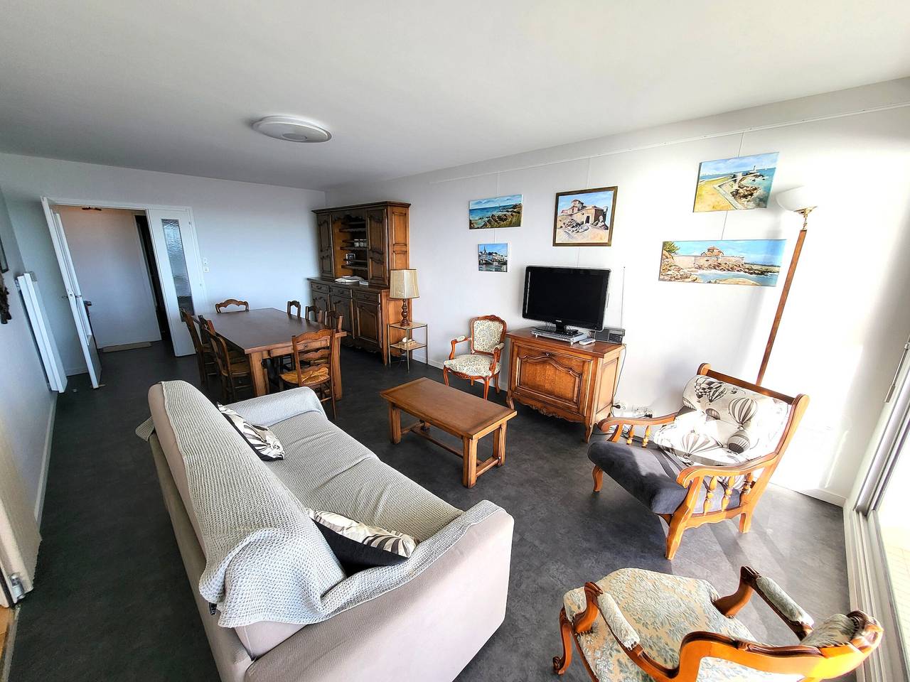 Appartement entier, Appartement vue mer avec balcon, parking privé, aux Sables-d'Olonne in Les Sables-d'Olonne, Vendée