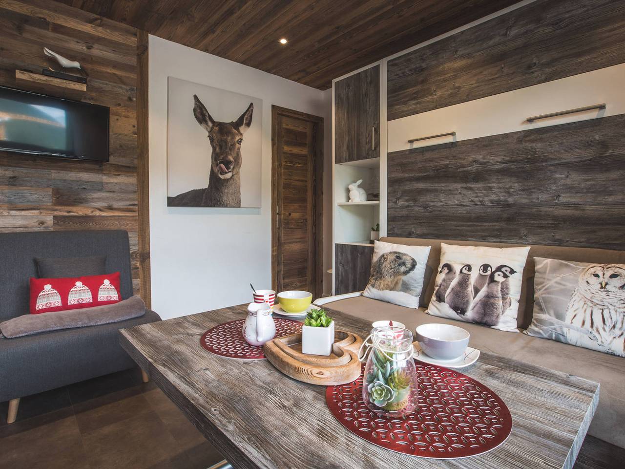 Ganzes Studio, Renoviertes gemütliches Studio im Zentrum - Les Gets in Les Gets, Les Portes du Soleil