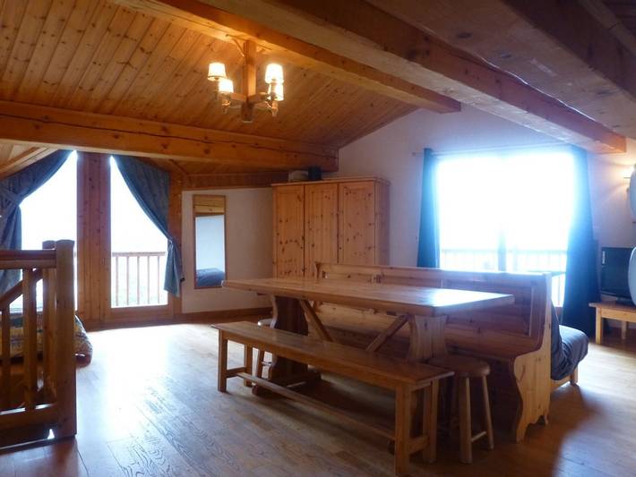 Chalet pour 10 personnes, avec balcon, animaux acceptés à Peisey-Nancroix - 4