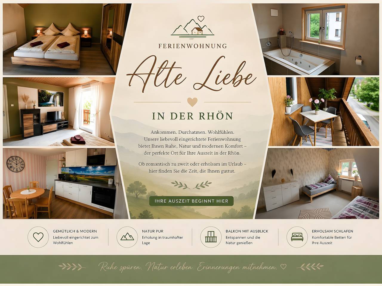 Apartamento inteiro, Apartamento confortável renovado com casa de banho de bem-estar e varanda in Poppenhausen, Rhön-Hessen