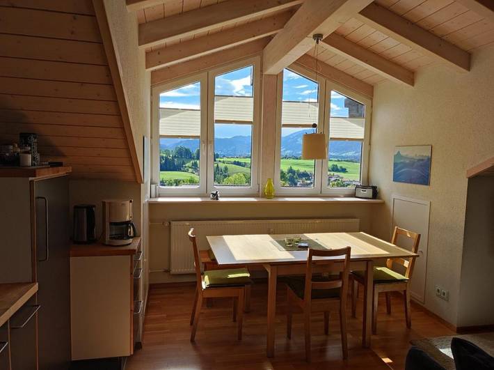 Ferienwohnung für 3 Personen, mit Balkon und Ausblick in Sonthofen