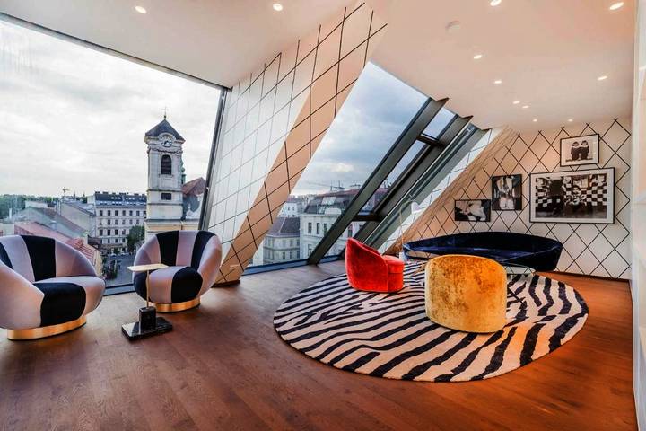 Ferienwohnung für 5 Personen, mit Balkon und Terrasse sowie Ausblick in Wien