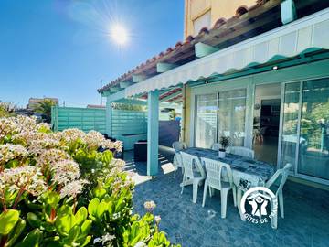 Gîte pour 6 personnes, avec terrasse dans Narbonne Plage