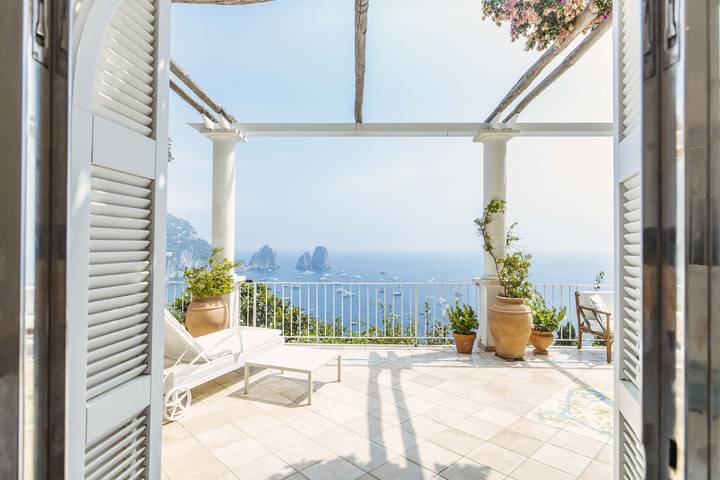Villa per 4 persone, con Idromassaggio e Terrazza nonché Panorama a Capri