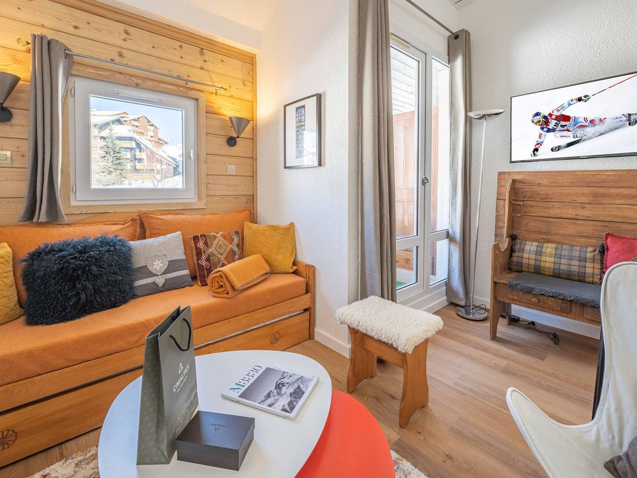 Ganze Wohnung, Studio mit direkter Ski-Rückkehr und Balkonaussicht in L'Alpe d'Huez, Nationalpark Écrins