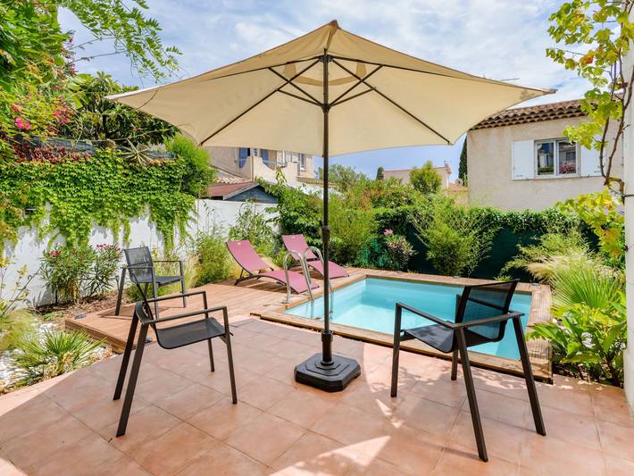 Location de vacances pour 2 personnes, avec Terrasse et Jardin à Cagnes-sur-Mer