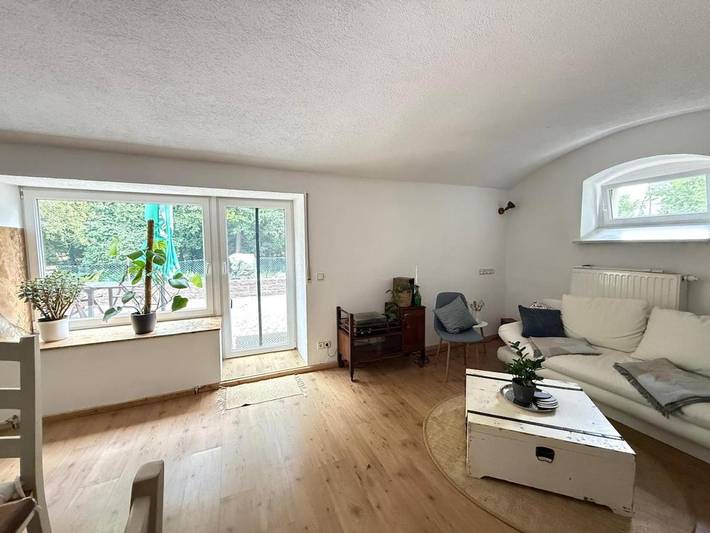 Ferienwohnung für 4 Personen, mit Terrasse und Garten sowie Ausblick in Wurzen