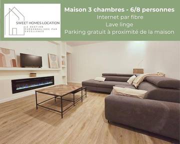 Gîte pour 8 personnes, avec terrasse et jardin à La Couronne