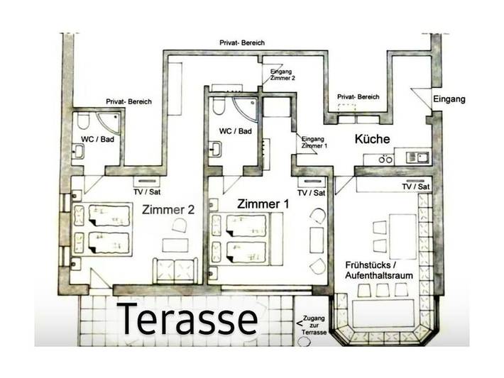 Ferienwohnung für 4 Personen, mit Terrasse in Struppen - 4