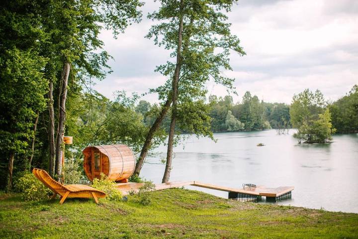 Ferienhaus für 15 Personen, mit Seeblick und Ausblick sowie Sauna und Garten im Elsass - 4