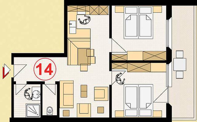 Geheel vakantieappartement, Ferienwohnung Haus Arina - Arnika, Nr. 14 in Ravaisch, Samnaun