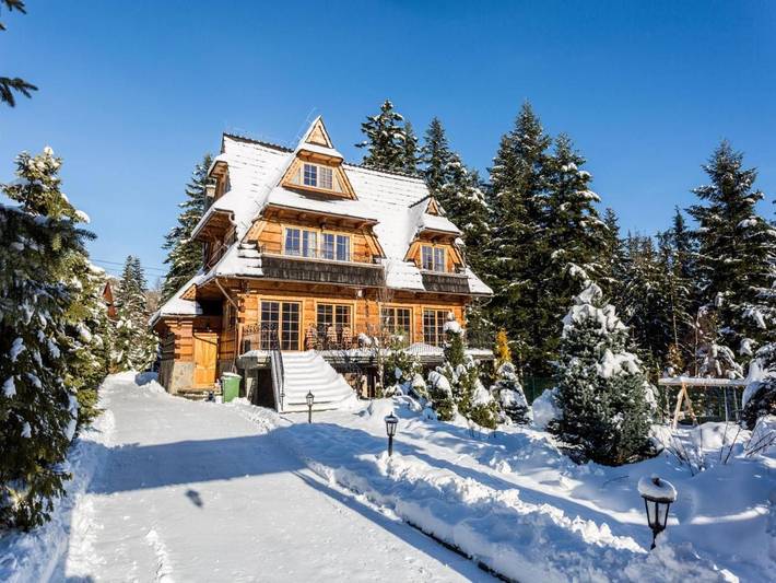 Domek letniskowy dla 13 osób, z sauna i widok oraz ogród, Dla rodziny w Kościelisko