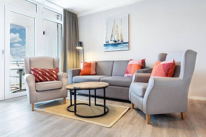 Ferienwohnung für 5 Personen, mit Sauna und Balkon in der Lübeck