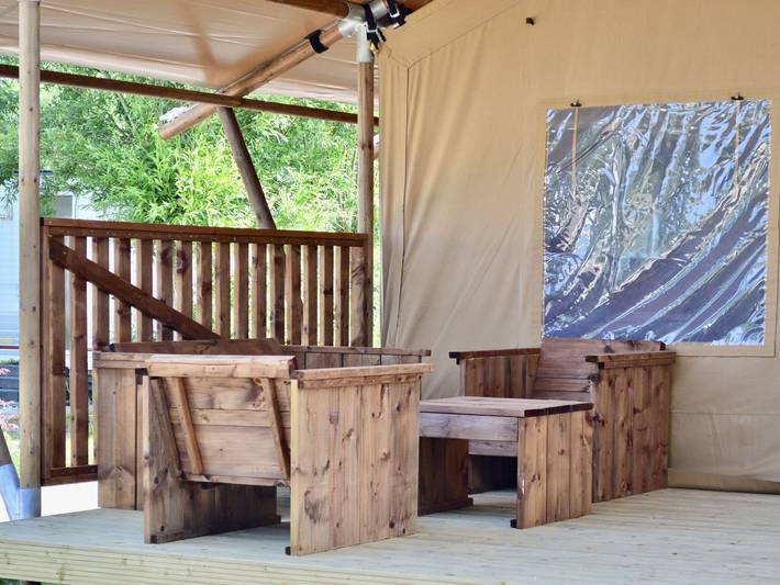 Zelt für 8 Personen, mit Terrasse in Westland - 4