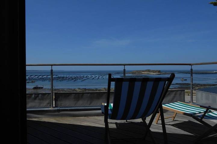 Location de vacances pour 8 personnes, avec Balcon ainsi que Terrasse et Jardin dans Plage dPlage du Bile
