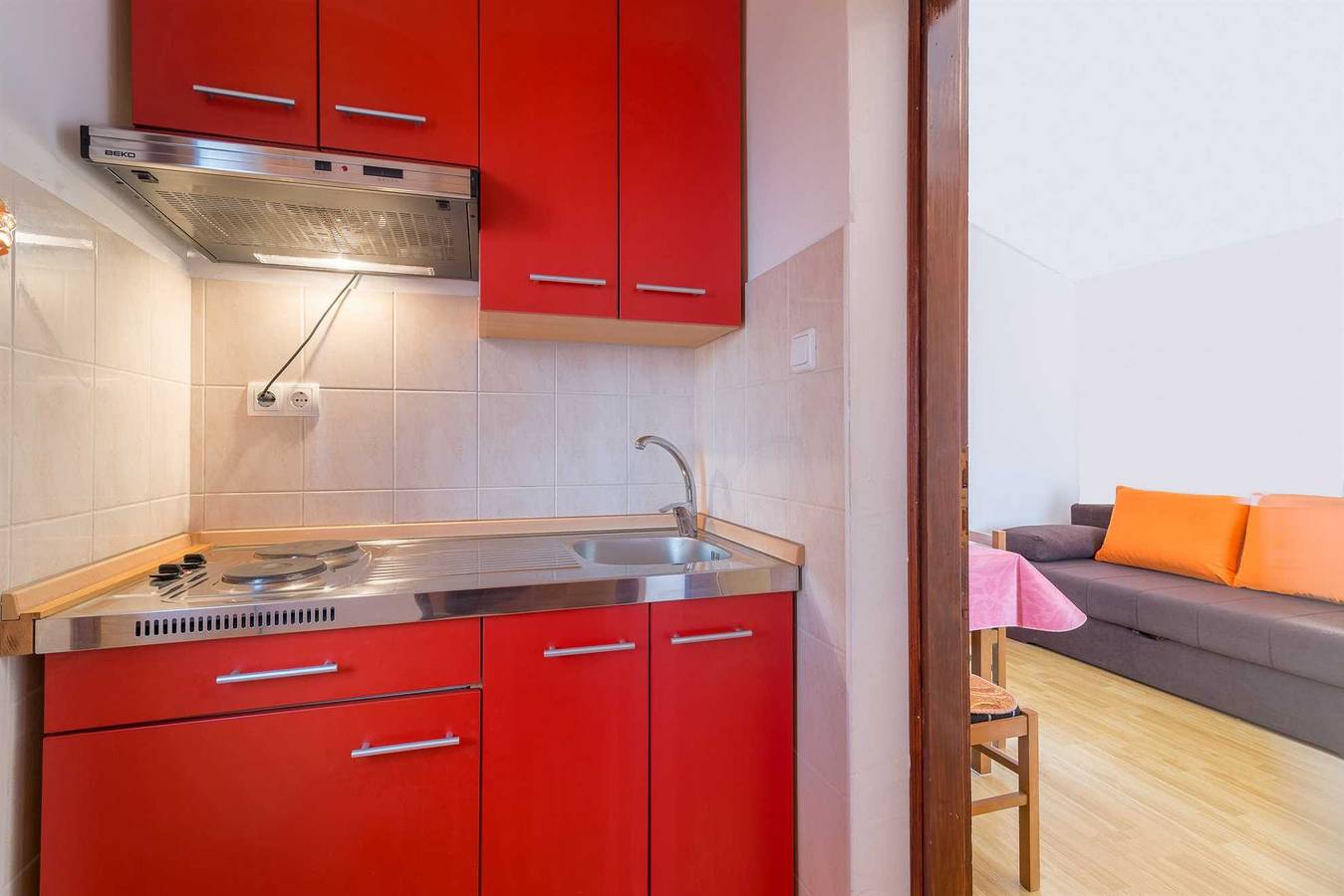 Całe studio, Studio dla 3 osób z balkon in Vir