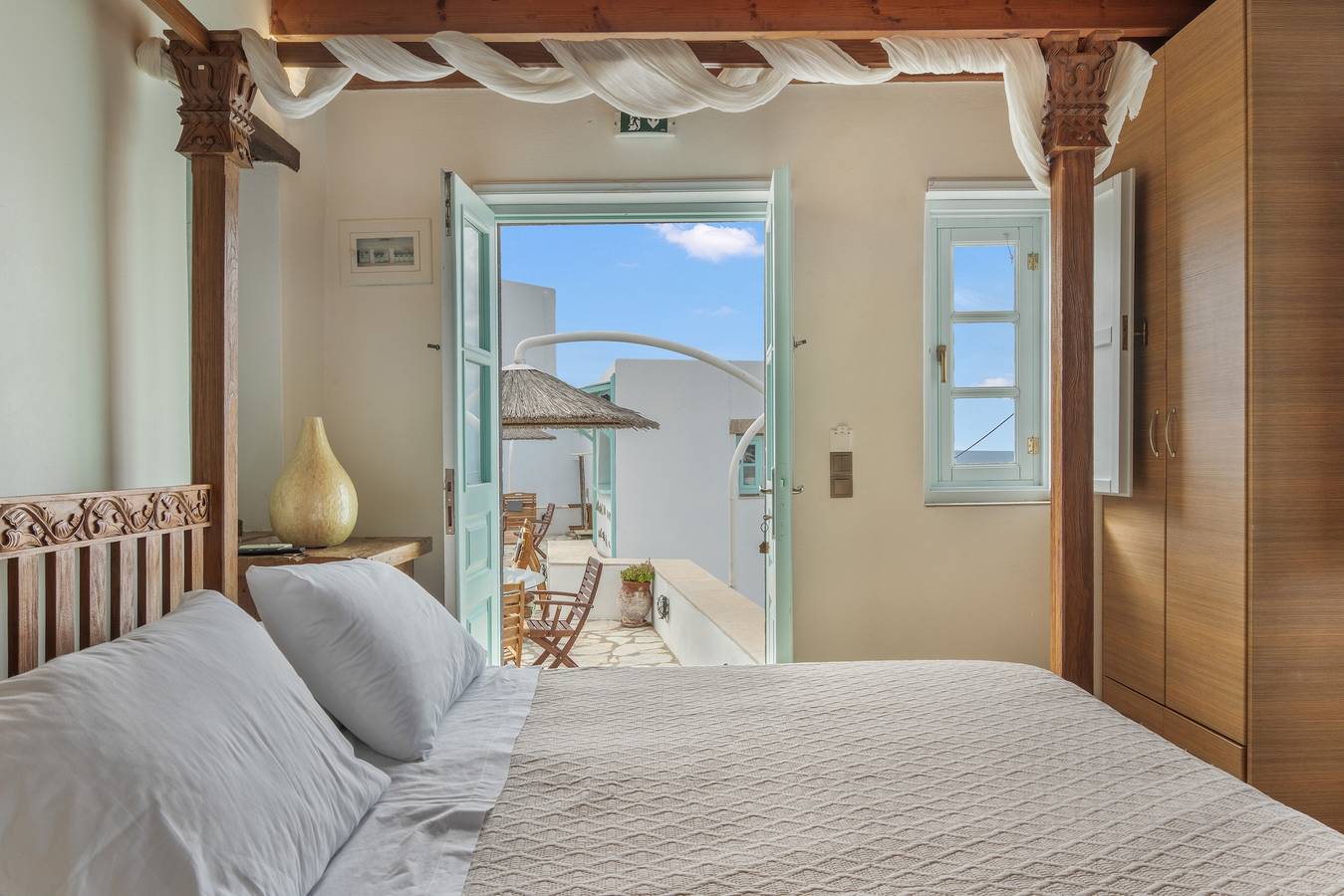 Room 'Double Sea View No 3' with Sea View, Wi-Fi and Air Conditioning in Skala (Patmos), Dodecanese