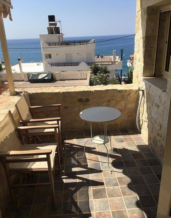 Gîte pour 4 personnes, avec vue et balcon, animaux acceptés dans Myrtos