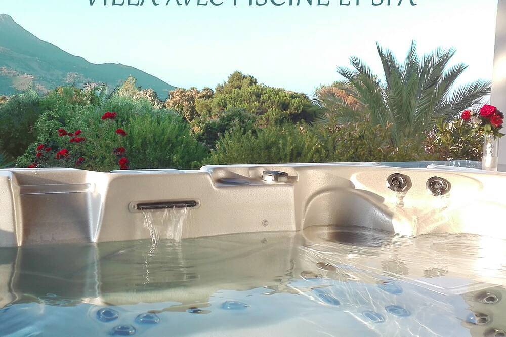 Villa mit privatem Spa und privatem Pool in der Nähe von Ajaccio, Porticcio und den Stränden in Peri, Ajaccio und Umgebung