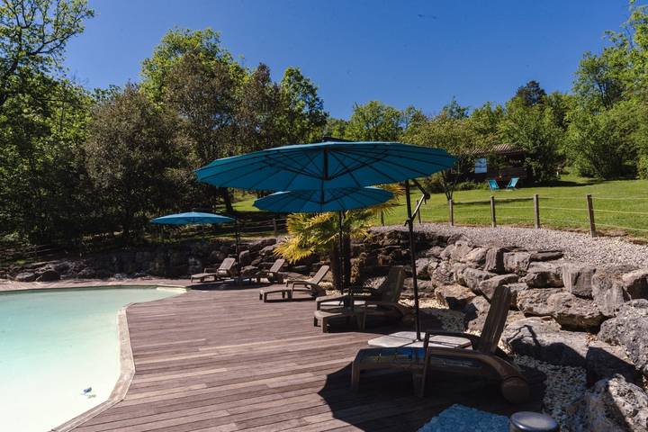 Chalet pour 4 personnes, avec piscine et jardin, animaux acceptés en Dordogne - 3