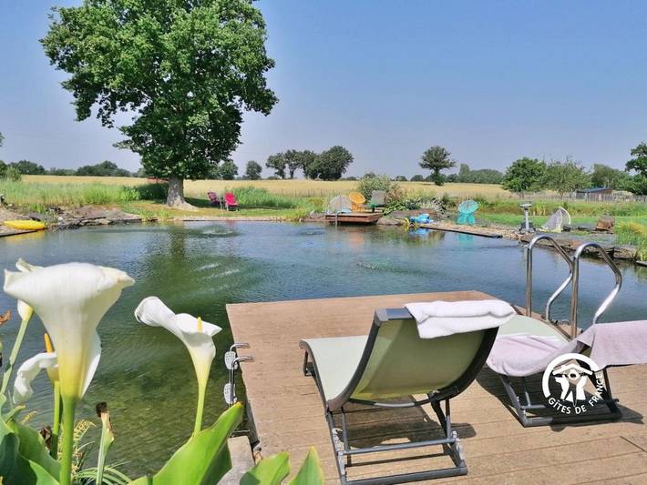 Location de vacances pour 17 personnes, avec Terrasse ainsi que Jardin et Piscine à Niafles