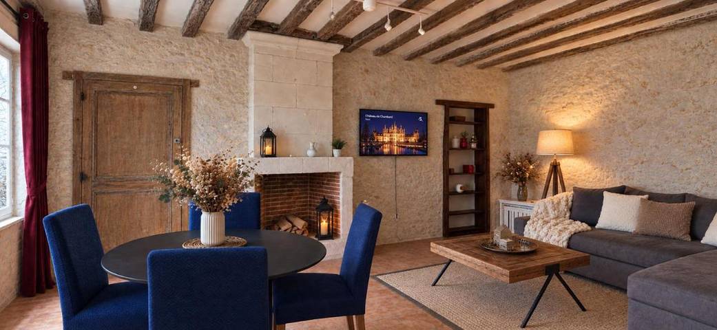 Location de vacances pour 4 personnes, avec Terrasse ainsi que Jardin et Vue à Sambin