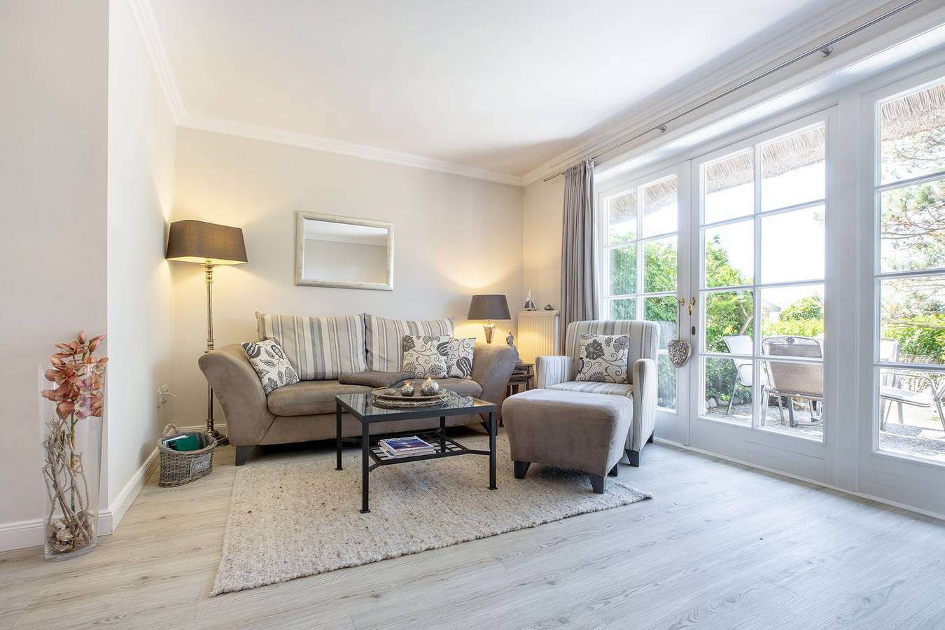 Ganze Wohnung, Das reetgedeckte Haus liegt im Süden von Keitum in Richtung Wiesen und Deich. in Sylt-Ost, Sylt
