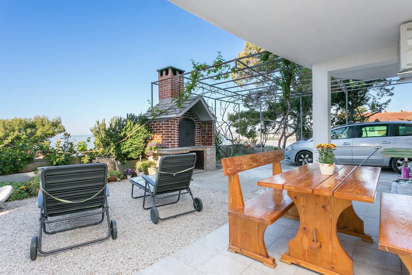 Entire apartment, One bedroom apartment with terrace and sea view Podstrana, Split A-6072-b in Podstrana, Split-Dalmatia