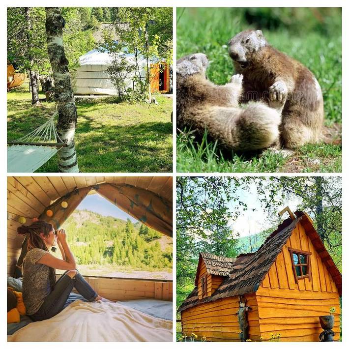 Gîte pour 6 personnes, avec Terrasse et Jardin ainsi que Sauna et Vue à Saint-Paul-sur-Ubaye