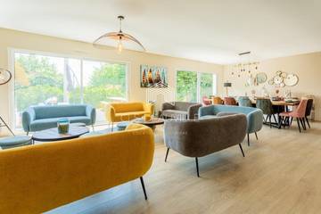 Cottage pour 23 personnes, avec vue et jardin, animaux acceptés à Saint-Martin-aux-Chartrains